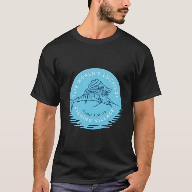 T-shirt Fishing In Destin Florida Swordfish Beach For Him (Devant)
