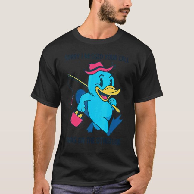 T-shirt Fishing Quote Hobby Kids Fishing Platypus (Devant)
