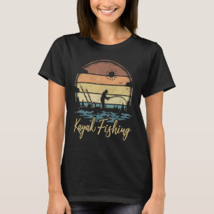 T-shirt Fishman Canoe Kayak Vintage Retro Kayak Fishi