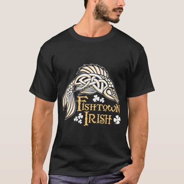 T-shirt Fishtown Irlandais (Poisson Celtique) (Devant)