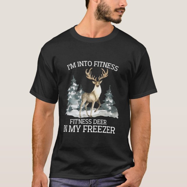T-shirt Fit Ness Season Drôle Cerf dans mon congélateur Te (Devant)