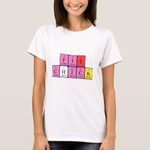T-shirt FitChick chemise de table périodique 1