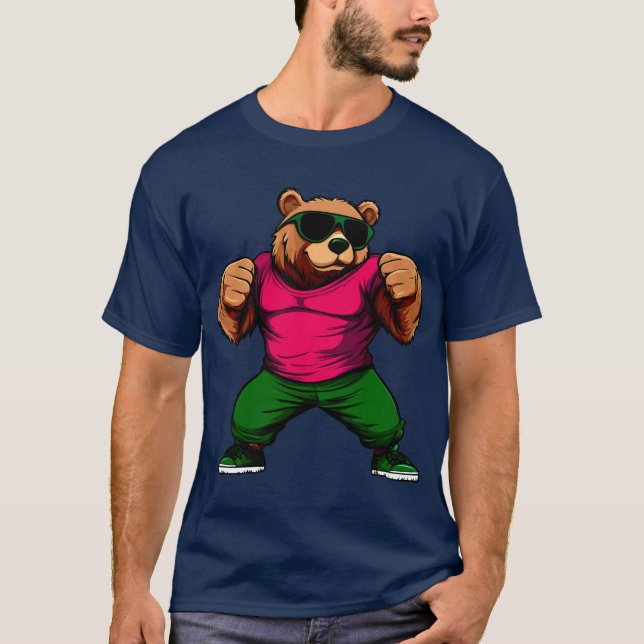 T-shirt fitness aux ours (Devant)