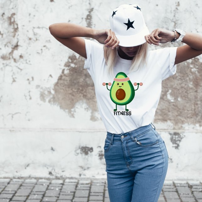 T-Shirt Fitness Avocado Pour Femmes (Créateur téléchargé)
