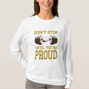T-shirt fitness  Chemises de motivation   Exercice