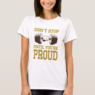 T-shirt fitness  Chemises de motivation   Exercice