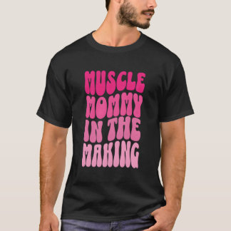 T-shirt Fitness Drôle Gym Pompe Muscle Mommy En Cours