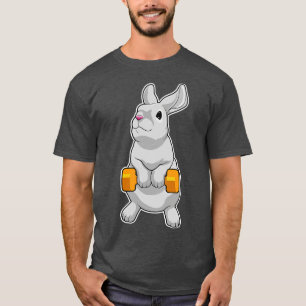 T-shirt Fitness du lapin Dumbbell 1