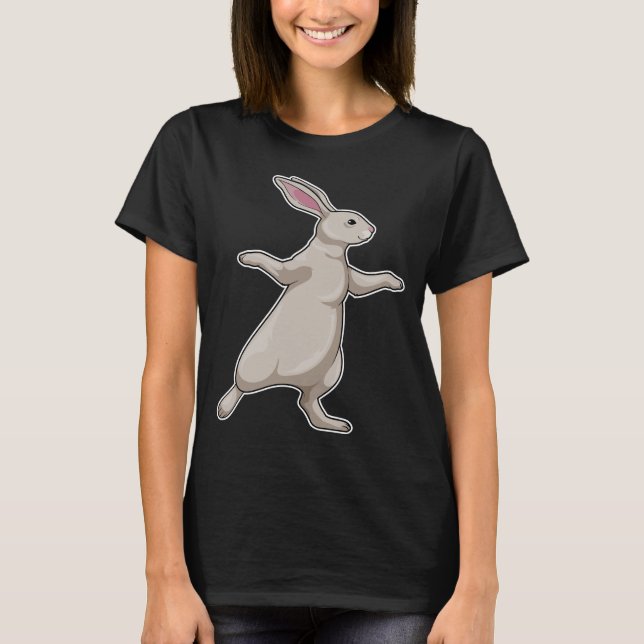 T-shirt Fitness du Yoga lapin (Devant)