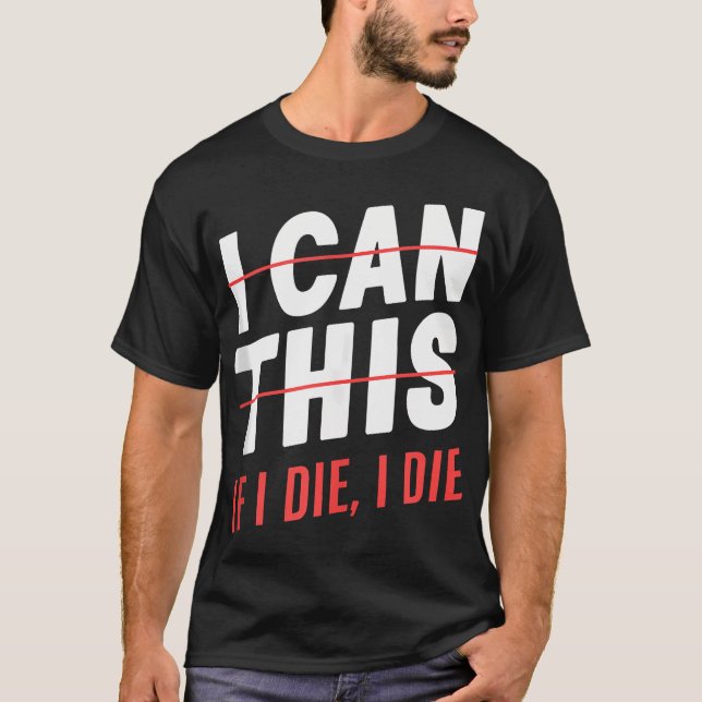 T-shirt Fitness entraînement Gym Lover Je Peux Le Faire Si (Devant)