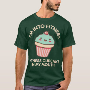 T-shirt Fitness Funny Fitness entraînement Kawaii Cupcake 