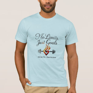 T-shirt fitness motivationnel avec feu et cloche