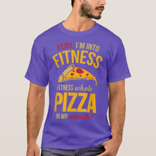 T-shirt Fitness Pizza Entière Dans Ma Bouche