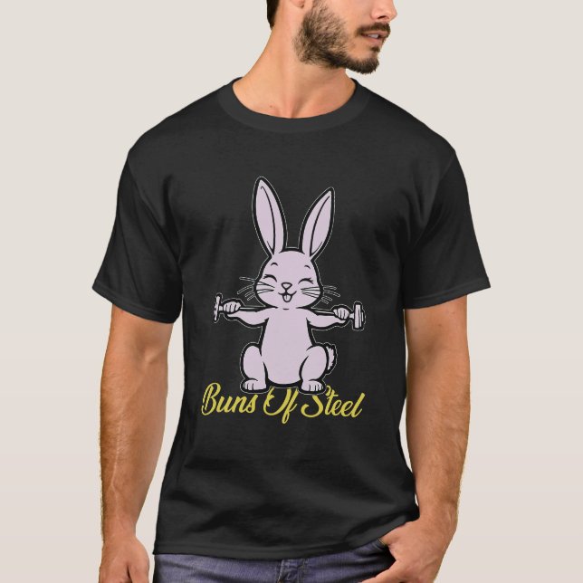 T-shirt Fitness Rabbit Lover Gym entraînement Funny Bun T- (Devant)
