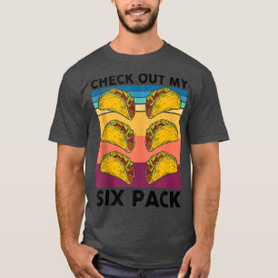 T-shirt Fitness Taco 6 Pack Funny Meican Gym Top pour Taco