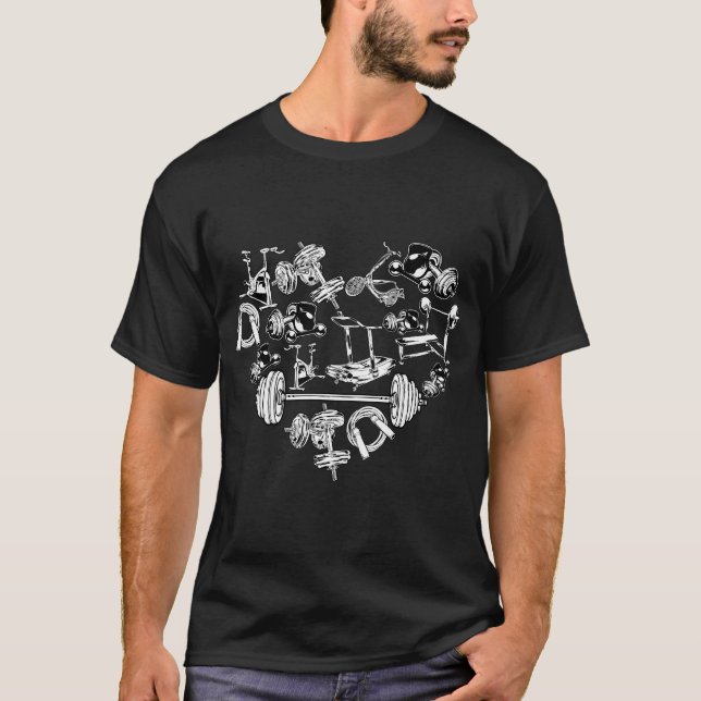 T-shirt Fitness Working Gym Out Coeur Saint Valentin Gymer (Devant)