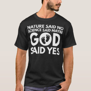 T-shirt FIV Nature Drôle A Dit Non Science A Dit Peut-Êt