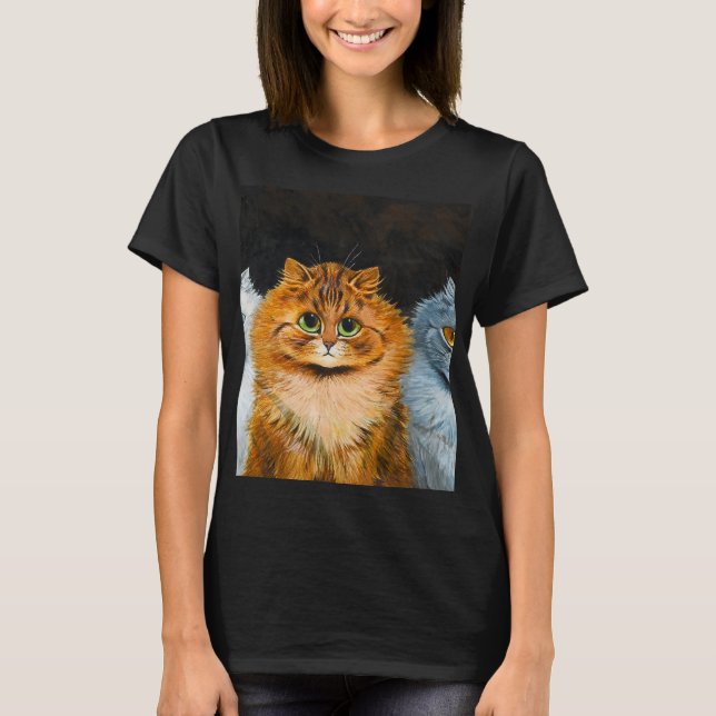 T-shirt Five Cats by Louis Wain (Devant)