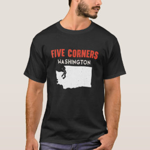 T-shirt Five Corners Washington USA State America Travel W