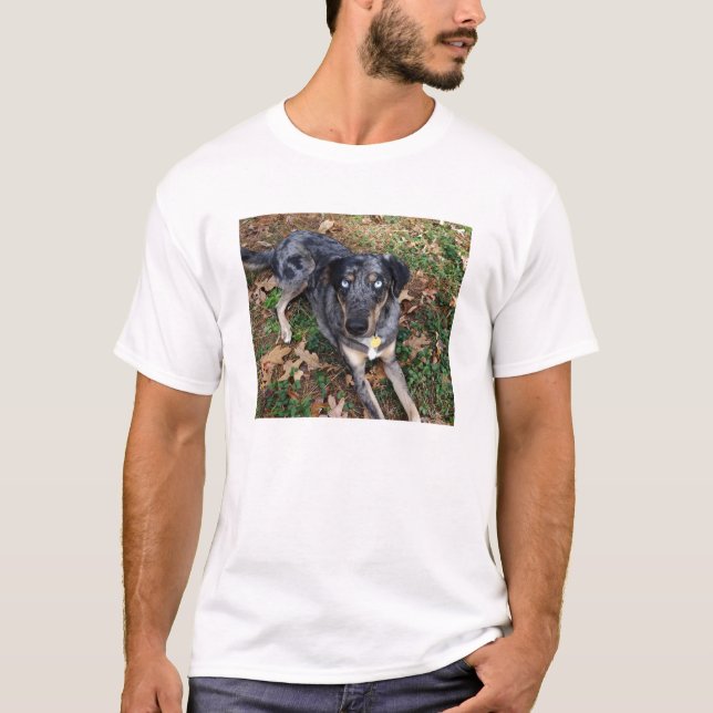 T-shirt Fixation de chien de léopard de Catahoula (Devant)