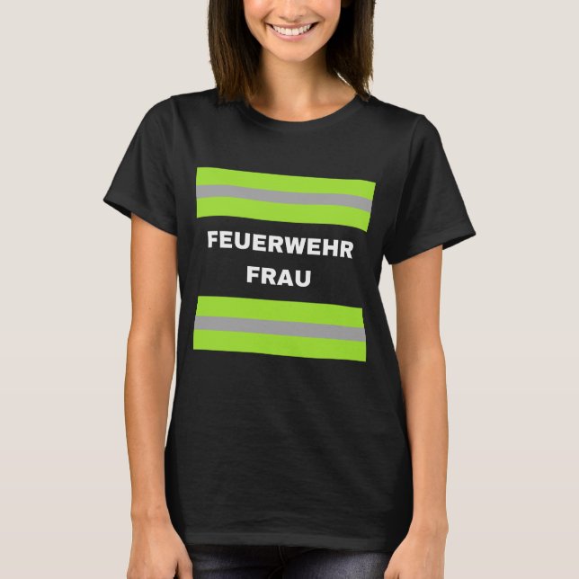 T-shirt Fixation Kostüm Kinder Feuerwehr Frau Karneval (Devant)