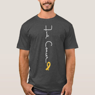 T-shirt Fk Enfance Cancer Ribbon Sensibilisation Hommes W