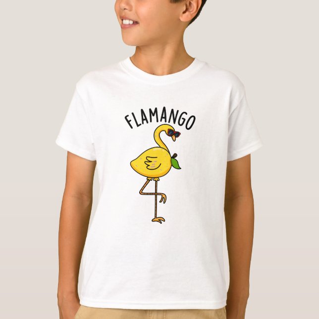 T-shirt Fla-mangue Funny Flamant rose Pun (Devant)
