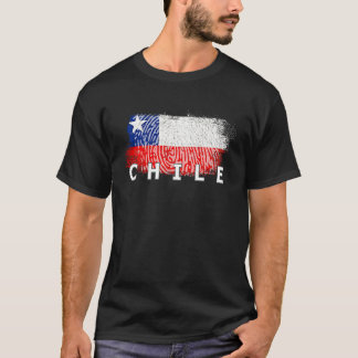 T-shirt Flag Chile Nationality State Origin
