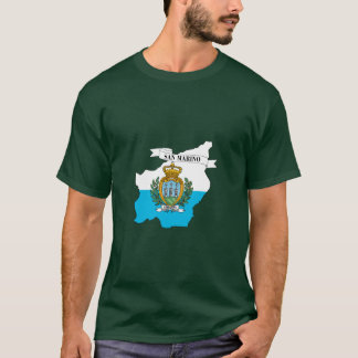 T-shirt Flag map of San Marino