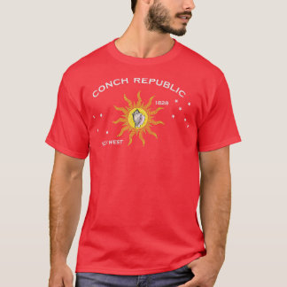 T-SHIRT FLAG OF KEY WEST FLORIDA CONCH REPUBLIC