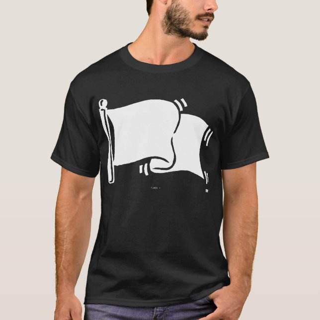 T-SHIRT FLAGG BLANC (Devant)