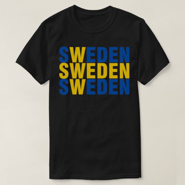 T-shirt Flagga verige (Design devant)