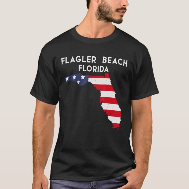 T-shirt Flagler Beach Floride États-Unis Amérique Voyage F (Devant)
