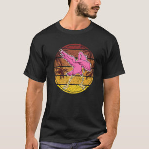 T-shirt Flamant Dabbing Pour Hommes Femmes Enfants Animal