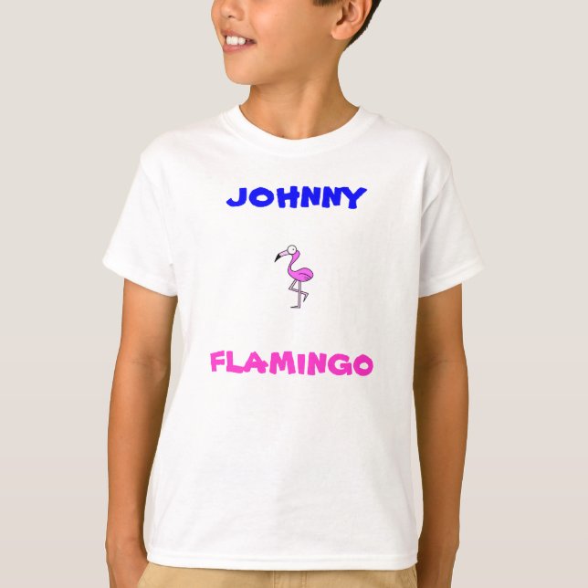 T-shirt flamant de type (Devant)