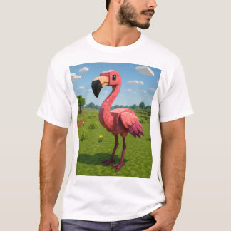 T-shirt Flamant Minecraft 