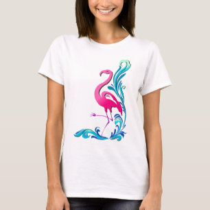 T-SHIRT FLAMANT ROSE 1