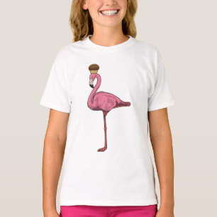 T-shirt Flamant rose avec muffin