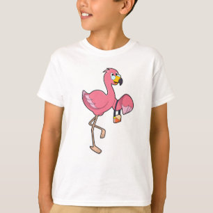 T-shirt Flamant rose avec purge