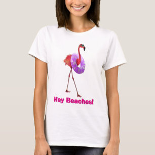 T-shirt Flamant rose avec tube intérieur
