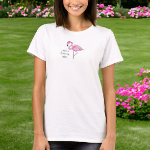 T-shirt Flamant rose Bachelorette Bridesmaid Tribu d'encha
