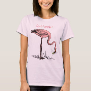 T-shirt Flamant rose Boire Martini Thunder_Cove