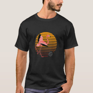 T-shirt Flamant rose Bowling Bowling Bowling Pins Bowling