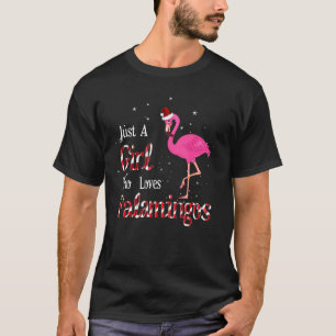 T-shirt Flamant rose Chemise Juste Une Fille Qui Aime Les 