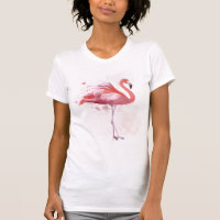 Flamant rose de bouffée