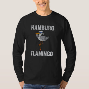 T-shirt Flamant rose de Hambourg Seagull drôle Animaux dir