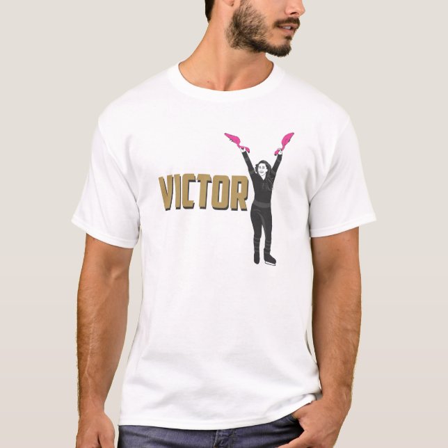 T-shirt Flamant rose de victoire d'hockey de VGK Vegas ! (Devant)