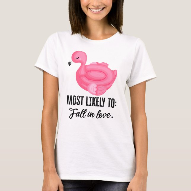T-shirt Flamant rose Fiesta : Pool & Beach Party (Devant)