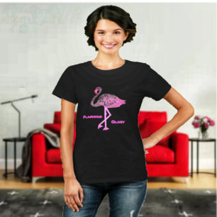 T-shirt Flamant rose gloire