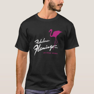T-shirt Flamant rose Hotel Casino Las Vegas Retro Vintage
